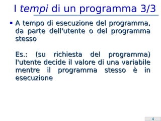 Laboratorio Programmazione: Overflow e switch