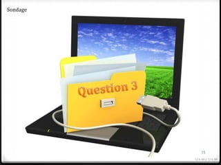 Sondage




          Question 1


                           21
                       12 h 40 à 12 h 50
 