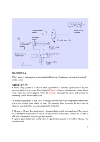 Lab pactice on pneumatic control systems | PDF