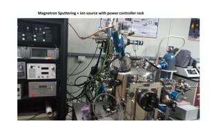 Magnetron Sputtering + ion source with power controller rack
 