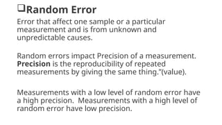 High Random Error LABORATORY TAT AND PREVENTION OF LABORATORY ERRORS.pptx