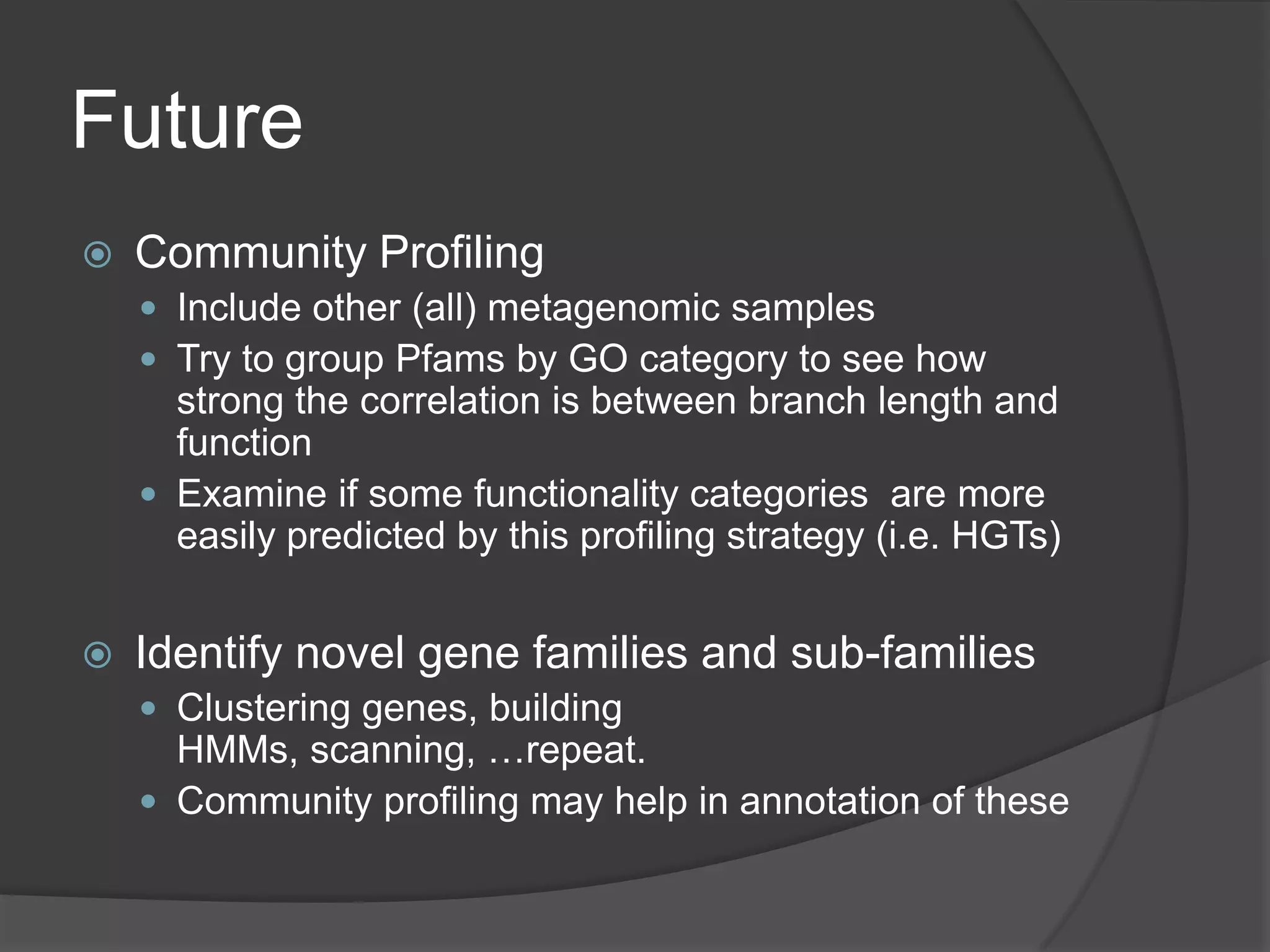HMMER 3 & Community Profiling | PPTX