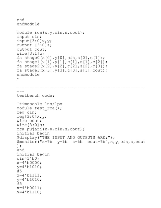 Verilog codes and testbench codes for basic digital electronic circuits ...