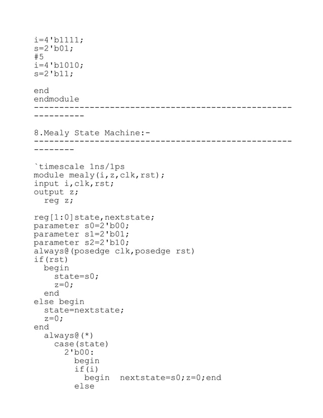 Verilog codes and testbench codes for basic digital electronic circuits.