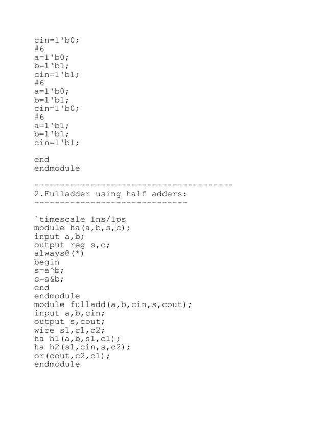 Verilog codes and testbench codes for basic digital electronic circuits.