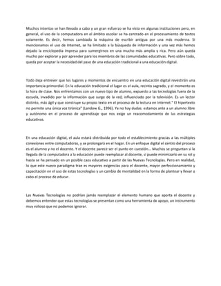 La brecha digital y su implementación a las ti cs