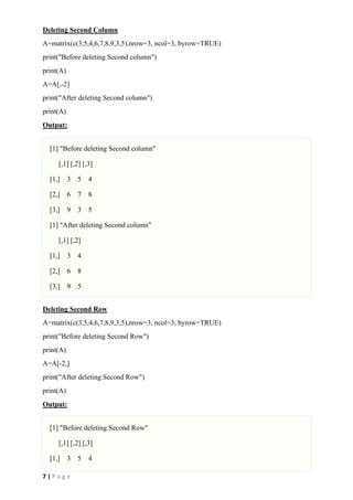 Introduction to Data Science With R Lab Record | PDF