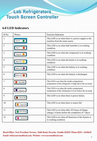 Refrigator Lab Usage Sign Lab refrigerator touch screen | PDF
