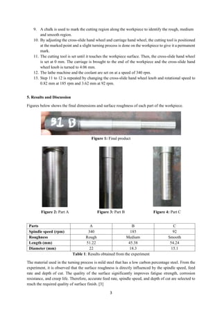Lab report 1 turning | PDF