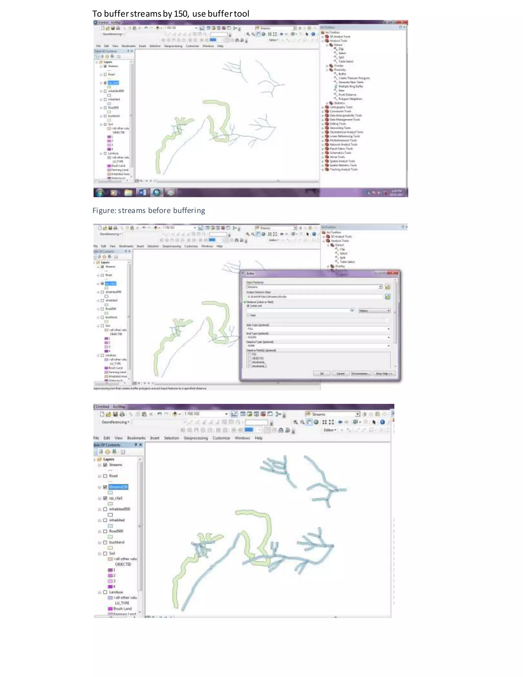 To bufferstreamsby150, use buffertool
Figure: streams before buffering
 