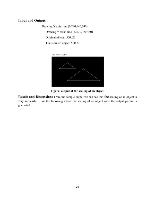 Computer graphics lab report with code in cpp PDF