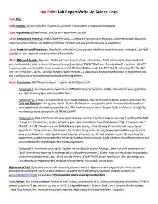 Lab report guide | DOCX