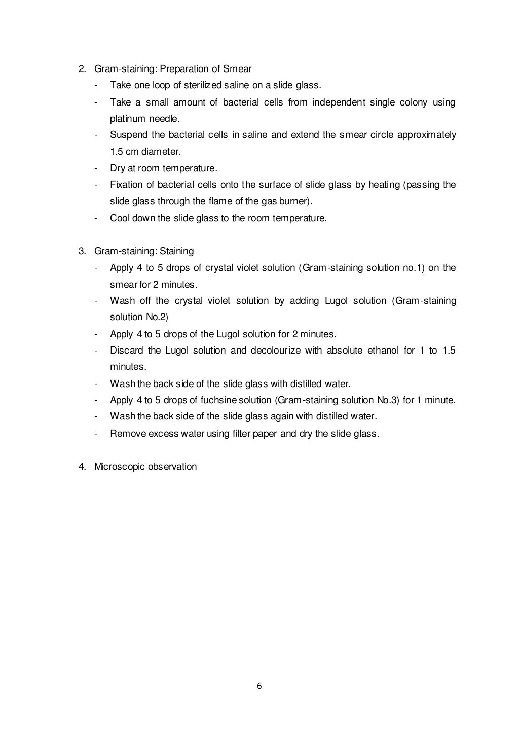 Lab Report Isolation of Pure Culture, Gramstaining, and Microscopic…