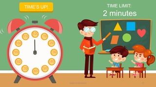 START TIMERTIME’S UP!
120
10
20
30
40
50
60
110
100
90
80
70
TIME LIMIT:
2 minutes
design by ilias ahmed 27
 