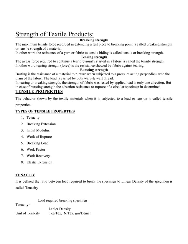 Textile Testing & Quality Control PDF