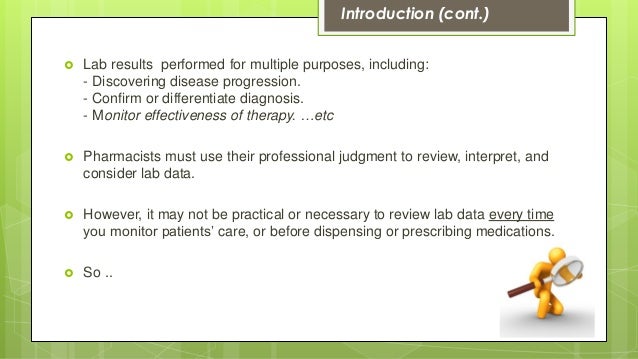 Lab Results Interpretation For Pharmacist A Nouri