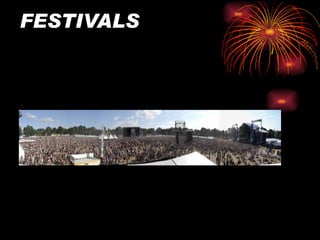 FESTIVALS Le  Festival de Cornouaille  est un festival annuel se déroulant dans la ville de Quimper (Bretagne) au mois de juillet, mettant en avant la culture bretonne dans sa diversité et sa richesse. Près de 180 spectacles, concerts et animations se déroulent en journée et en soirée au cœur urbain de la Ville de Quimper : « un festival au cœur d'une ville et d'une culture ». Le  Festival des Filets bleus  est un festival qui se déroule à Concarneau. Il a traditionnellement lieu l'avant-dernier week-end du mois d'août. Ce festival a été mis en place en 1905 afin de venir en aide aux pêcheurs. Le Festival des Filets bleus est l’une des plus anciennes fêtes folkloriques de Bretagne. 