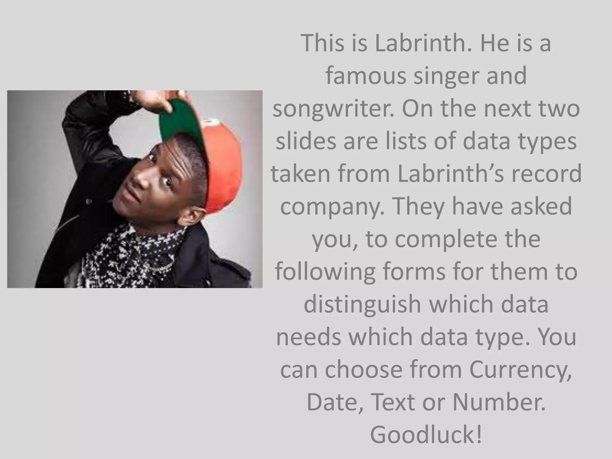 Labrinth Activity Lesson Two | PPTX
