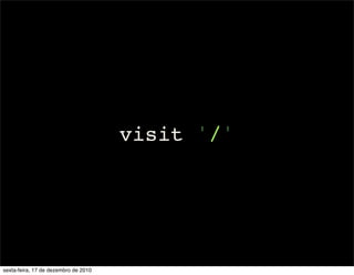 visit '/'




sexta-feira, 17 de dezembro de 2010
 