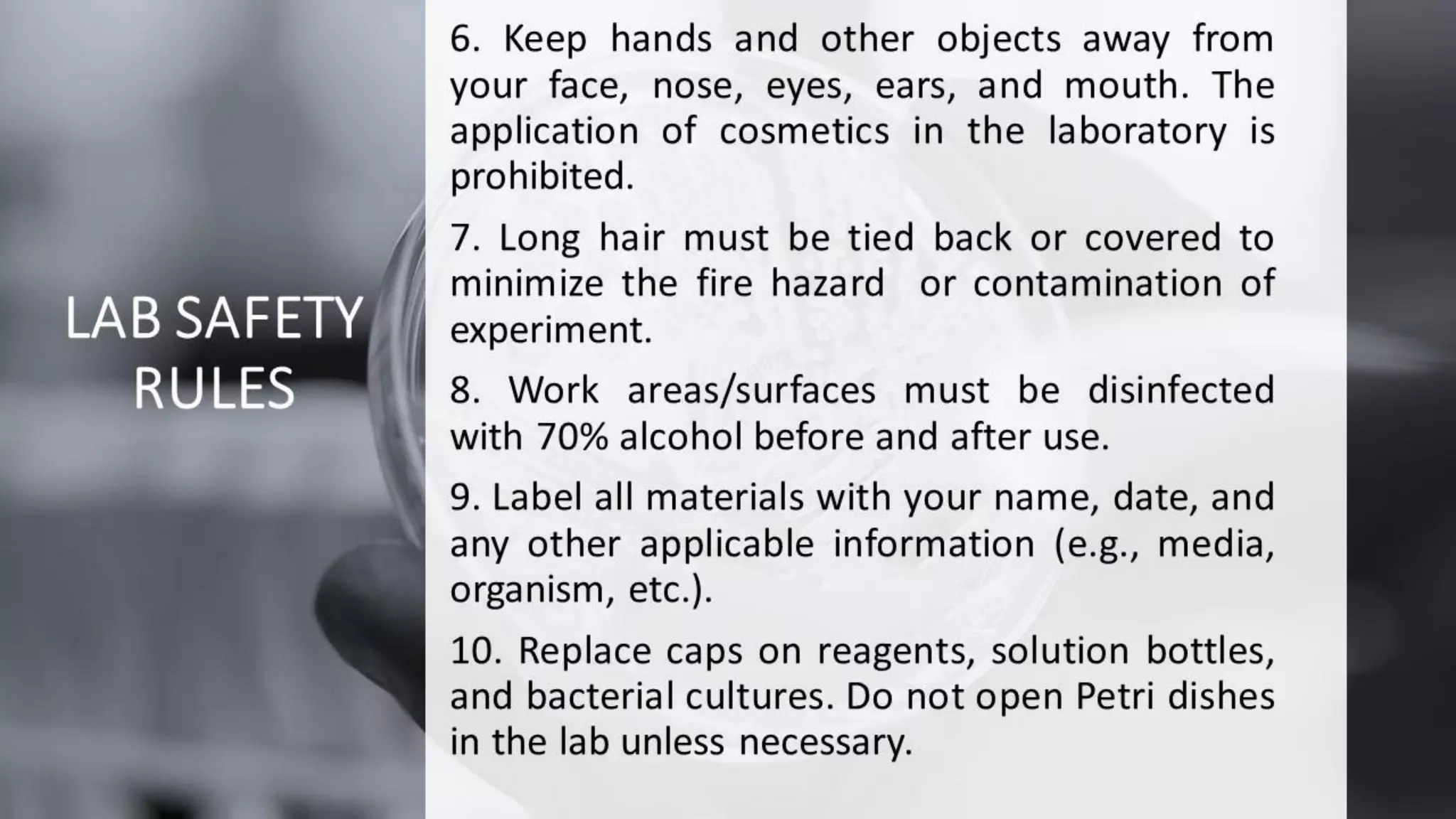 Microbiology Lab safety | PPT