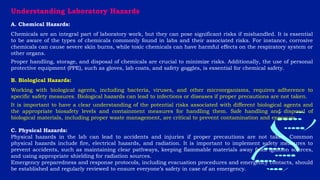 Lab safety management and rules in Biotechnology laboratory | PPTX