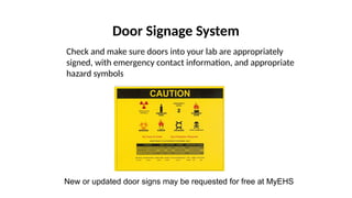 The Lab Sign LabSafety and laboratory care to be taken in lab | PPTX