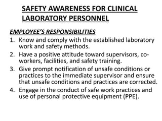 Lab Responsbility Lab safety and regulations by dr.brahmesh, PG BIOCHEMISTRY, AMC, VIZAG ...