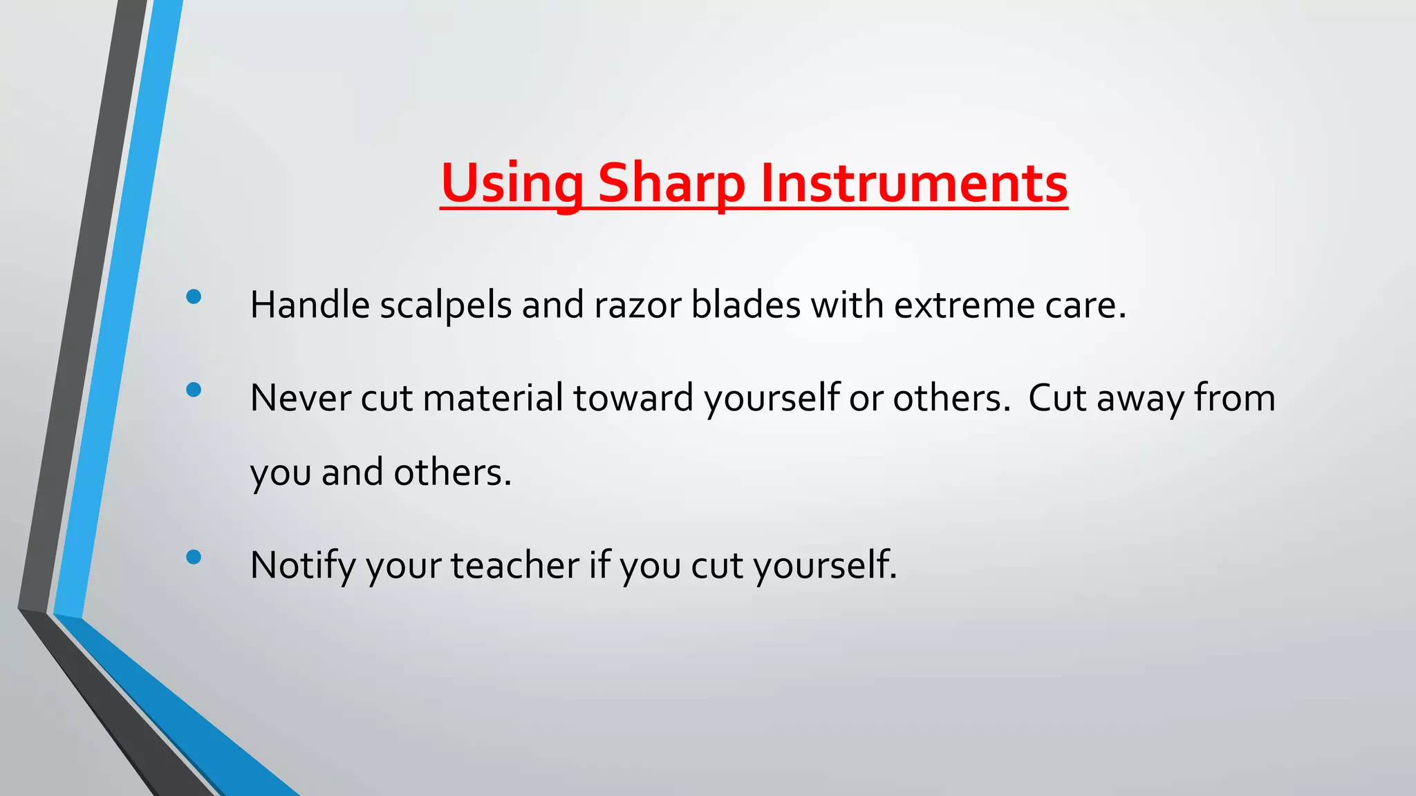Sharp Instrument Safety.pdf Lab safety by dr. Ashok kumar j | PPTX