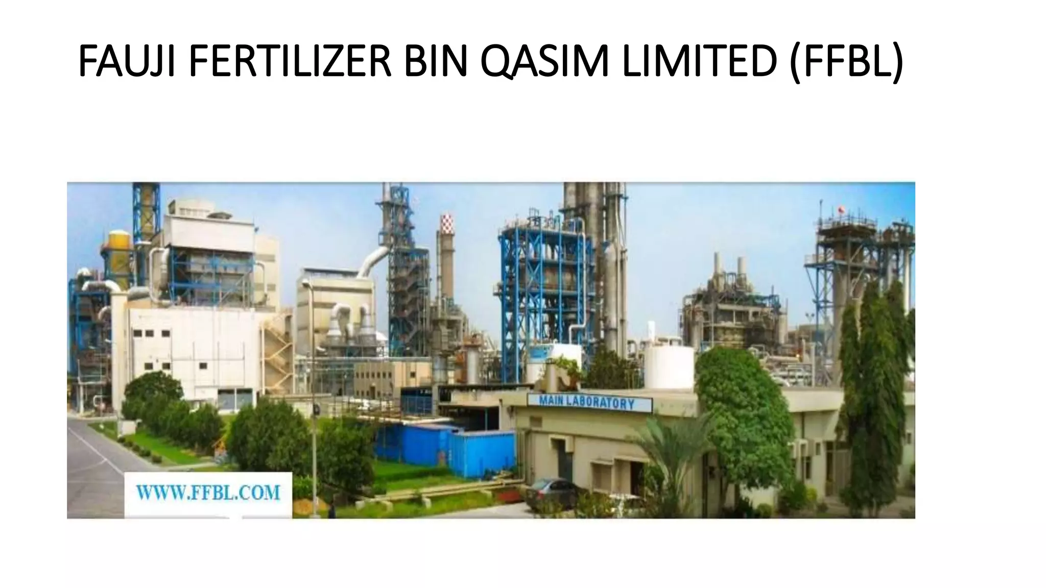 FAUJI FERTILIZER BIN QASIM LIMITED (FFBL)
 