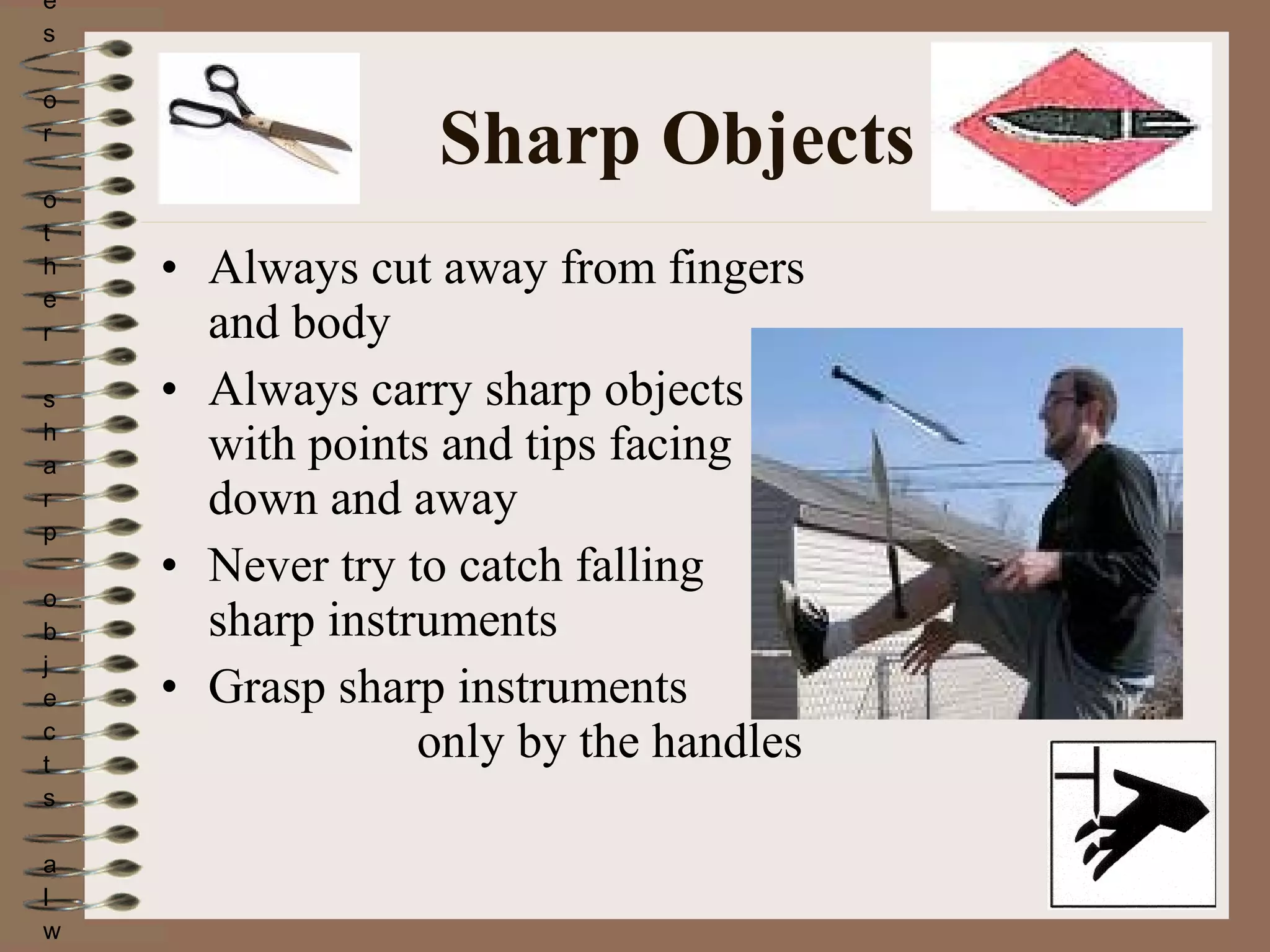 Lab Safety Sharp Instruments Sign Lab safety symbols & definition | PPT