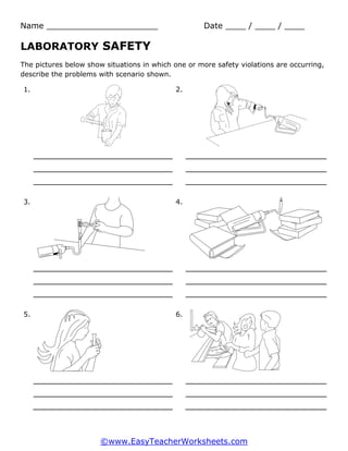 Lab safety violations. Rules to be follo | PDF