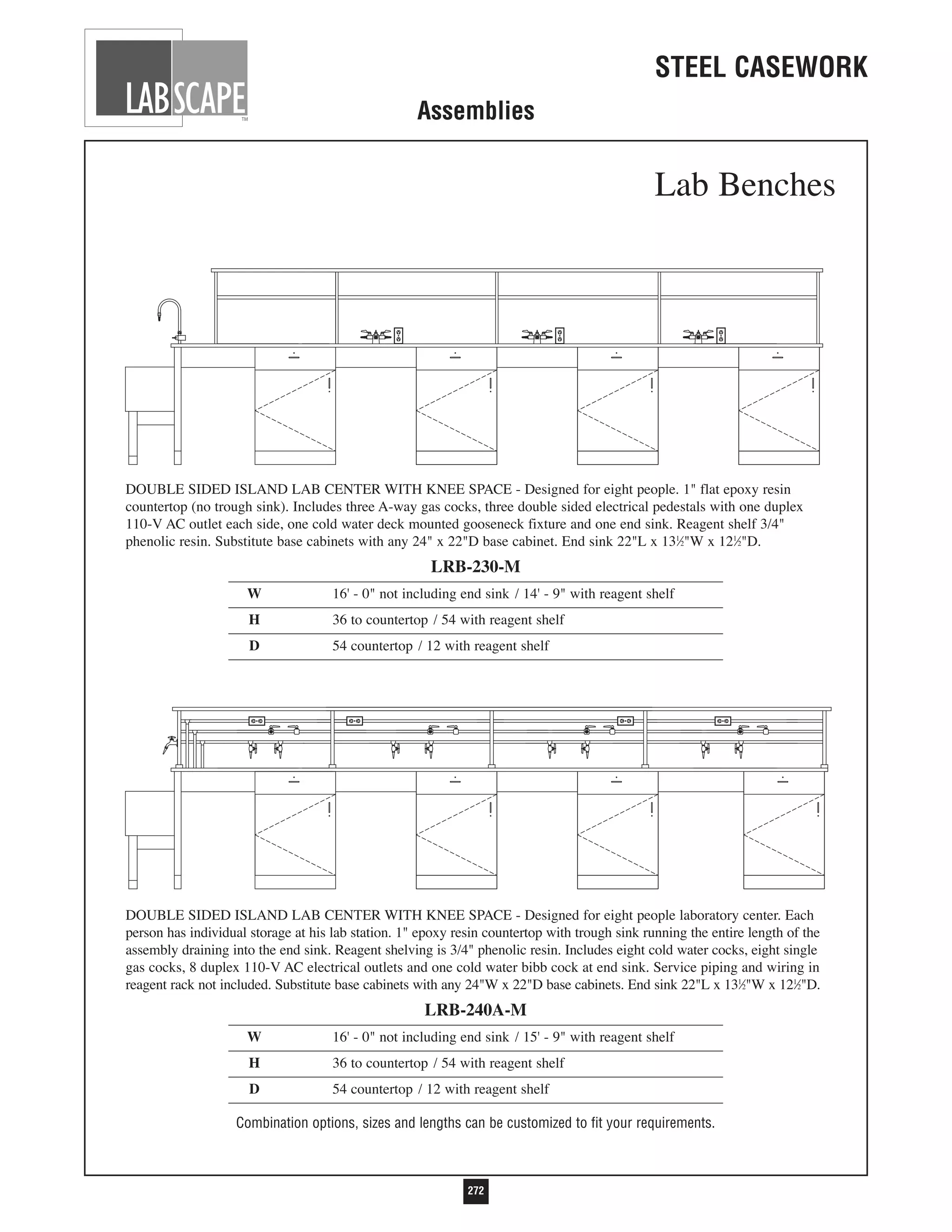 Labscape Steel Metal Laboratory Casework and FurnitureBench Catalog