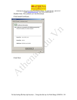 Lab security+ Bài 11: SSL | PDF