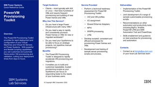 IBM Systems Lab Services - Power Offerings | PDF