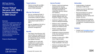 IBM Systems Lab Services - Power Offerings | PDF