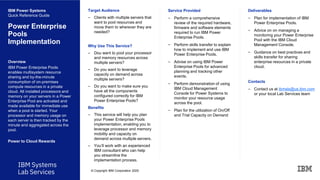 IBM Systems Lab Services - Power Offerings | PDF