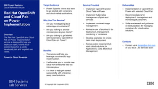 IBM Systems Lab Services - Power Offerings | PDF