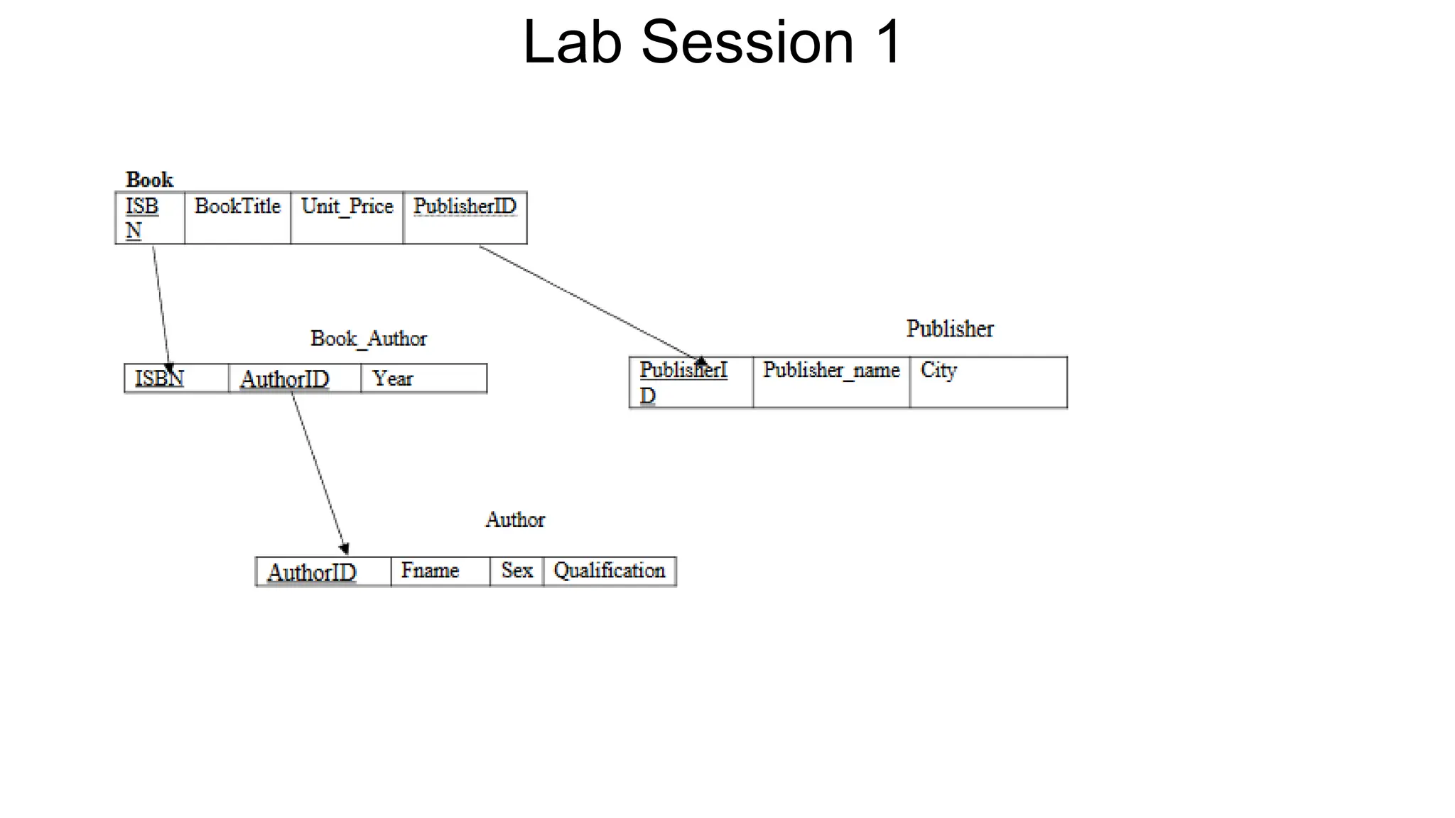 Lab Session 1
 
