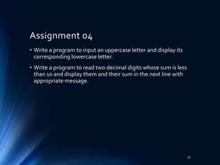 Introduction to Assembly Language & various basic things | PPTX