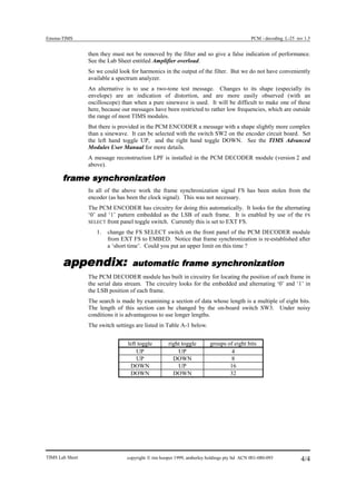 Lab 9 Pcm Decoding Lab Lab sheet experiments | PDF