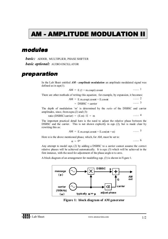 Lab sheet experiments