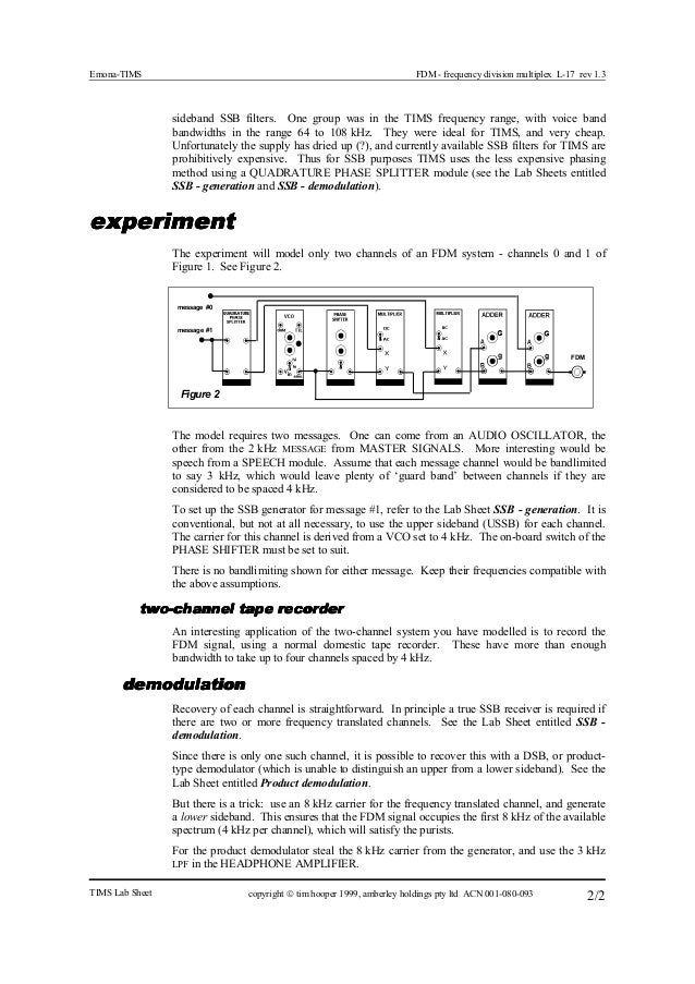Lab sheet experiments