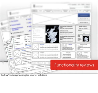 And	
  we’re	
  always	
  looking	
  for	
  smarter	
  solutions
 