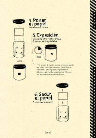 10 seg



                   *Y el tamaño de nuestra cámara: entre más grande
                   sea, mayor tiempo de exposición. Generalmente
                   varía entre 1 y 50 segundos; es por ello que
                   debemos experimentar para encontrar el tiempo
                   preciso de captura de nuestra cámara.




         10 seg




10 seg




                              [180]
 