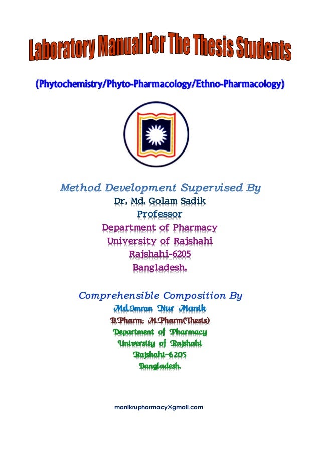 thesis title for pharmacy students