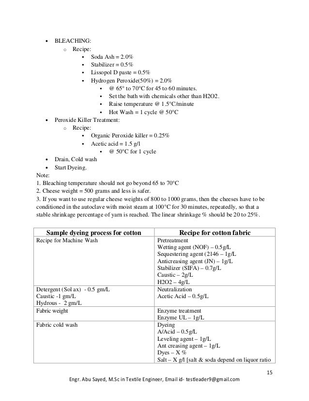 LABORATORY CALCULATIONS & PROCEDRES