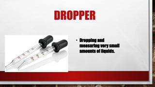 Dropping Ruler For Lab Lab tools and Equipment, uses and function (year 8).pptx