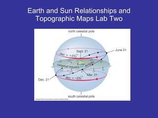 Earth and Sun Relationships and Topographic Maps Lab Two 