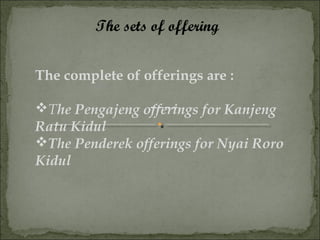Labuhan Ceremony by mr Yuli & Ms Nanik | PPT
