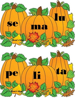 se ma
lu
pe li ta
Kam’s bbm
Kam’s bbm
 